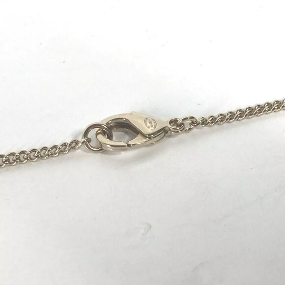CHANEL B20P CC CC Mark Accessories Dog Tag Rhinestone Chain Long Necklace - Picture 7 of 8